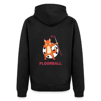 floorball floorball floorball tactiques bandy - Veste à capuche bio Premium Unisexe - noir - Dos - Nico (187cm)