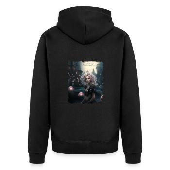La fille de l'eau - Veste à capuche bio Premium Unisexe - noir - Dos - Nico (187cm)