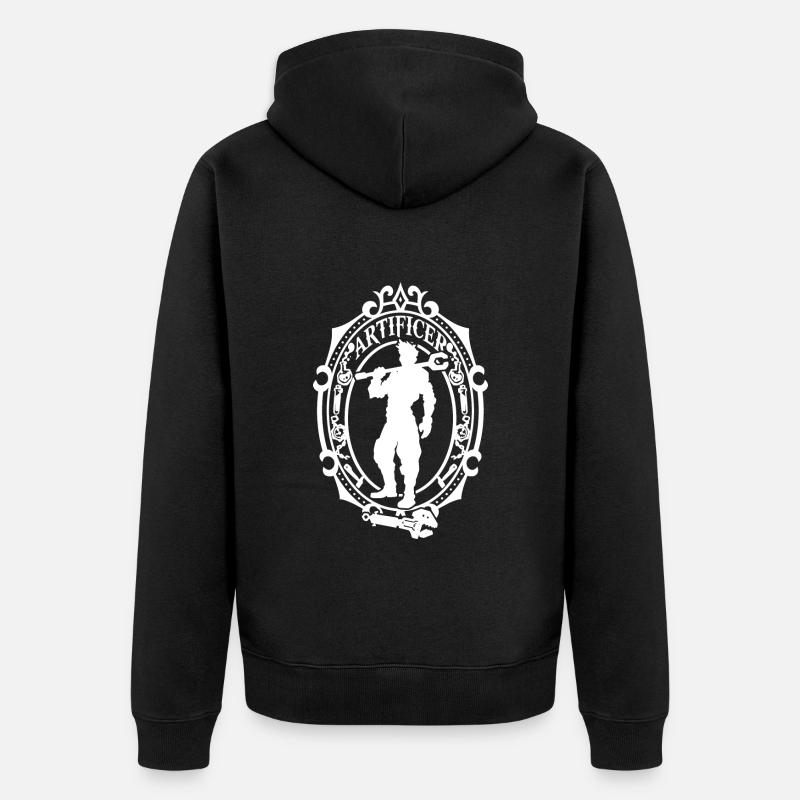 Handwerker - Unisex Premium Bio Zip Hoodie - Schwarz