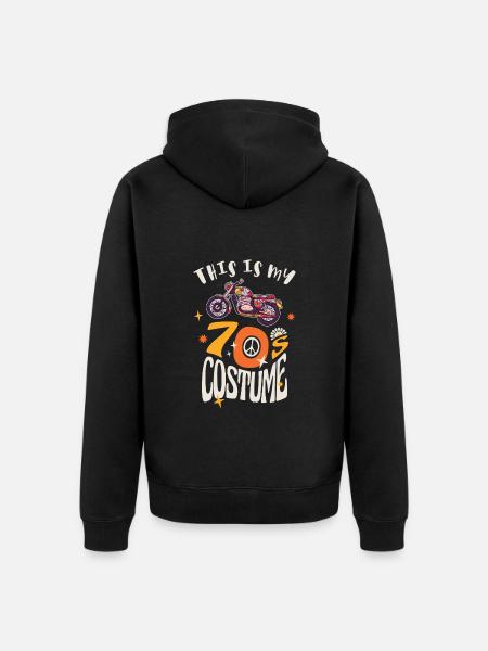 This is my 70s Costume - Unisex Premium Organic Zip Hoodie - black