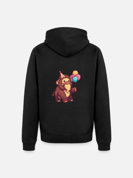 Mammouth Anniversaire Bébé - Veste à capuche bio Premium Unisexe - noir