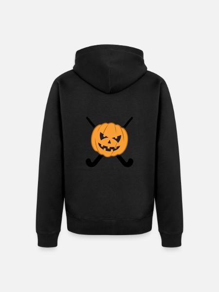 field hockey - Unisex Premium Organic Zip Hoodie - black