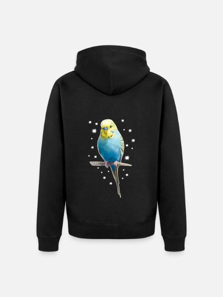Étoiles de perruche - Veste à capuche bio Premium Unisexe - noir