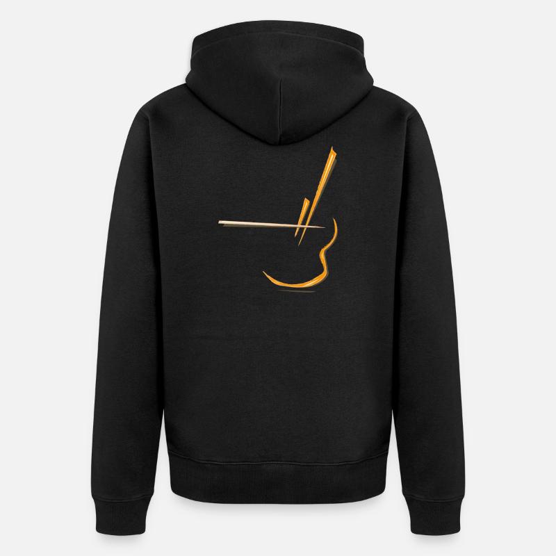 violoncelle - Veste à capuche bio Premium Unisexe - noir