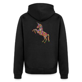 unicorn - Veste à capuche bio Premium Unisexe - noir - Dos - Nico (187cm)