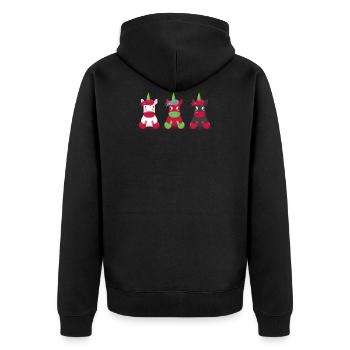 Licorne - Veste à capuche bio Premium Unisexe - noir - Dos - Nico (187cm)