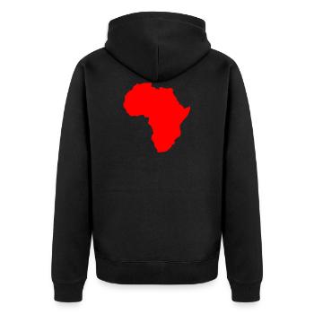 Africa - Veste à capuche bio Premium Unisexe - noir - Dos - Nico (187cm)