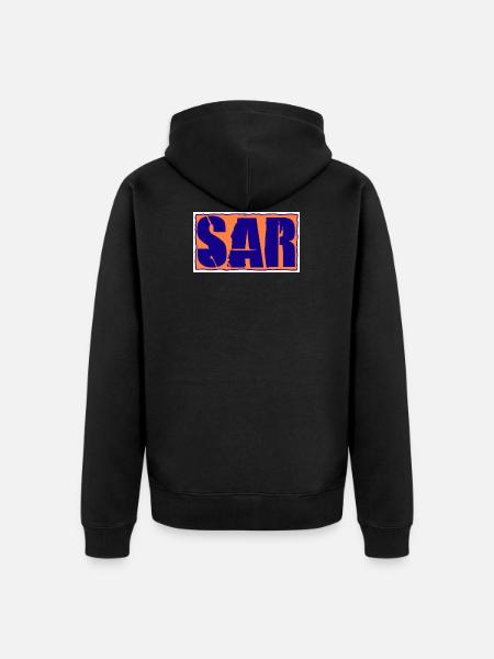 BELL SAR 4 - Unisex Premium Organic Zip Hoodie - black
