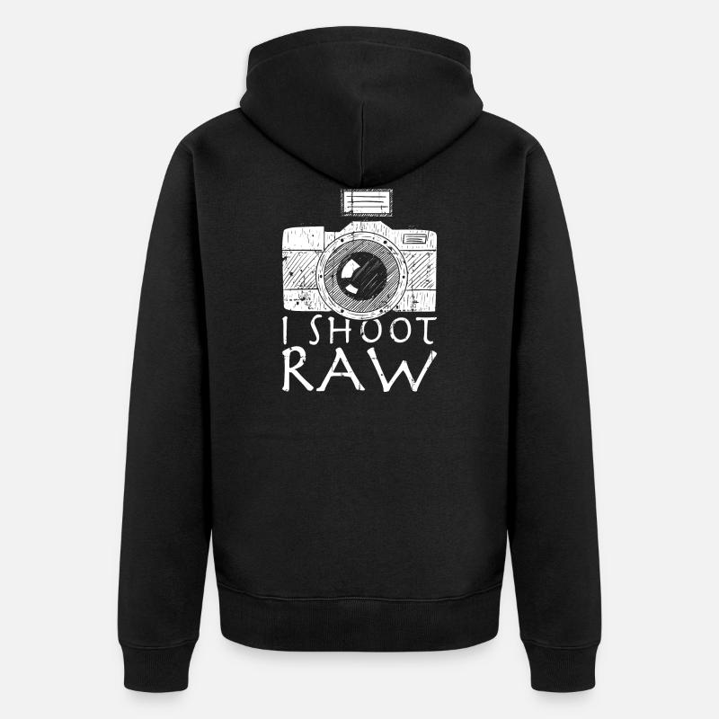Photographe - Veste à capuche bio Premium Unisexe - noir