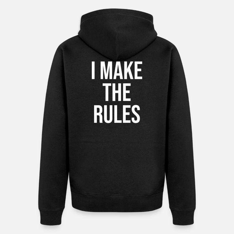 Je fais les rules - Veste à capuche bio Premium Unisexe - noir