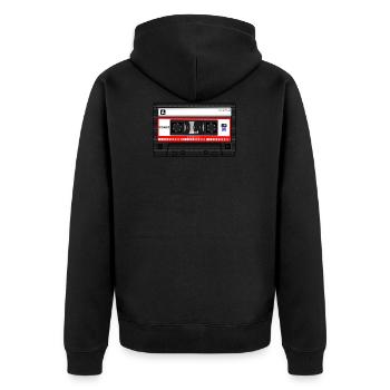 cassette compacte - Veste à capuche bio Premium Unisexe - noir - Dos - Nico (187cm)