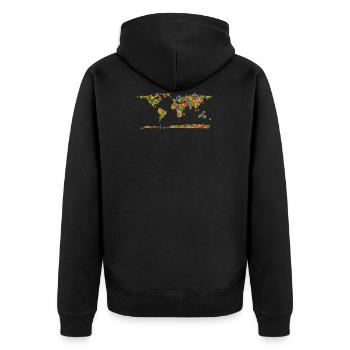 animaux - Veste à capuche bio Premium Unisexe - noir - Dos - Nico (187cm)