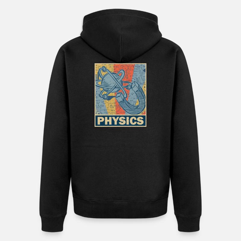 Physik - Unisex Premium Bio Zip Hoodie - Schwarz