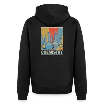 chimie - Veste à capuche bio Premium Unisexe - noir - Dos - Nico (187cm)