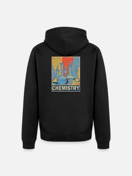 chemistry - Unisex Premium Organic Zip Hoodie - black
