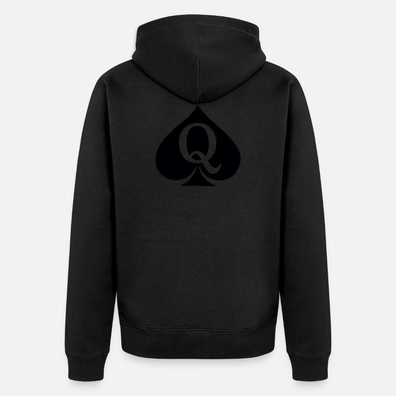 Reine de pique - Veste à capuche bio Premium Unisexe - noir
