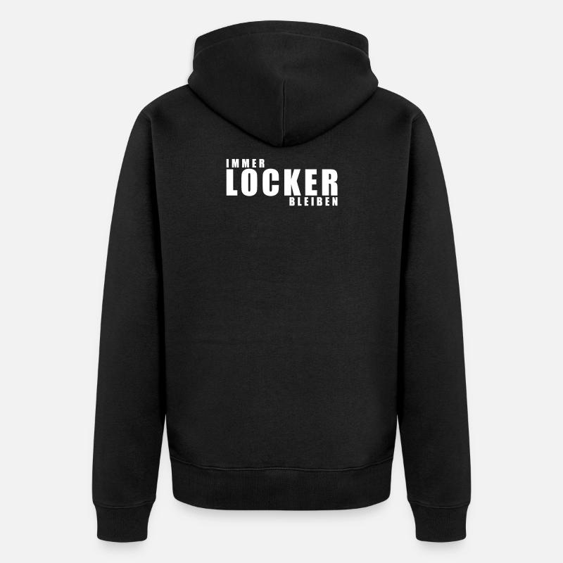 Ne t’en fais pas - Veste à capuche bio Premium Unisexe - noir