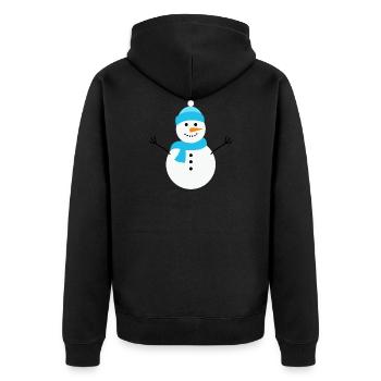 bonhomme de neige - Veste à capuche bio Premium Unisexe - noir - Dos - Nico (187cm)