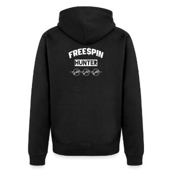 Freespin Hunter Slot Machine - Veste à capuche bio Premium Unisexe - noir - Dos - Nico (187cm)