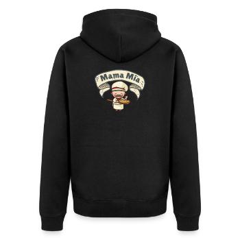 Mama Mia - Veste à capuche bio Premium Unisexe - noir - Dos - Nico (187cm)