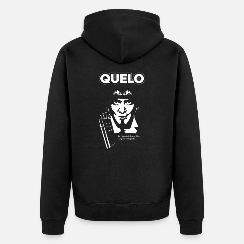 QUELO - Guzzanti - Veste à capuche bio Premium Unisexe - noir