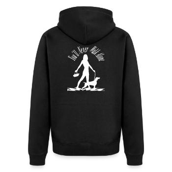 Amoureux des chiens chiens chien chien sport cadeau - Veste à capuche bio Premium Unisexe - noir - Dos - Nico (187cm)