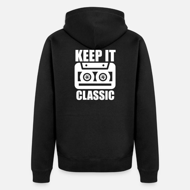 Keep it classic Music - Veste à capuche bio Premium Unisexe - noir