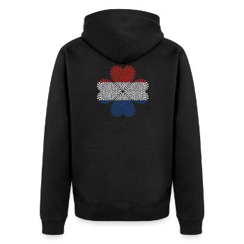 Pays-Bas Pays-Bas Pays-Bas - Veste à capuche bio Premium Unisexe - noir - Dos - Nico (187cm)