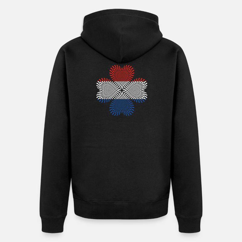 Pays-Bas Pays-Bas Pays-Bas - Veste à capuche bio Premium Unisexe - noir