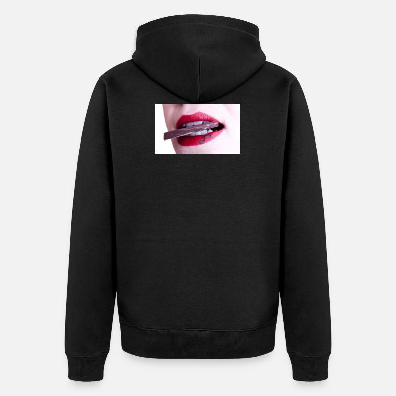 Chocolat - Veste à capuche bio Premium Unisexe - noir