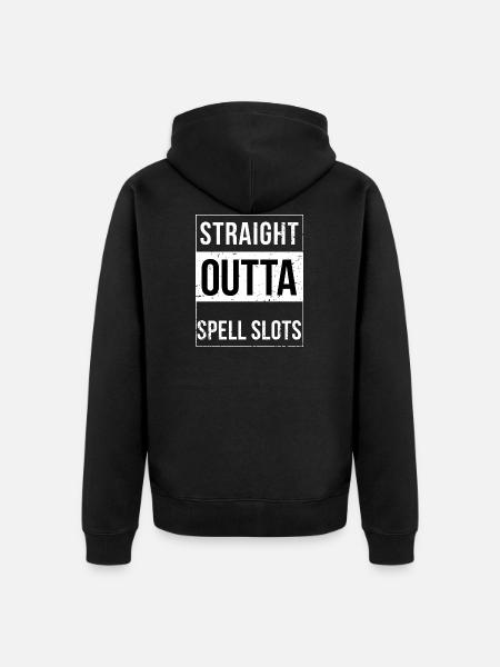Directly without spells - Unisex Premium Organic Zip Hoodie - black