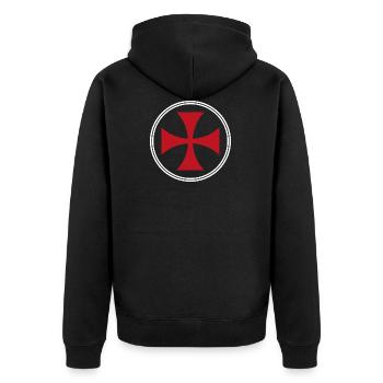 Malteser Croix de Malte Don Croix Religion - Veste à capuche bio Premium Unisexe - noir - Dos - Nico (187cm)