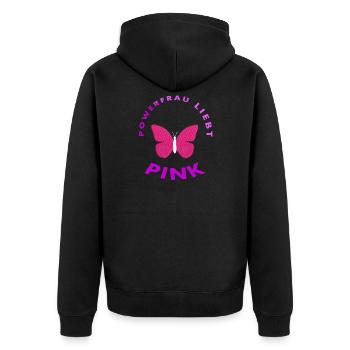 Pink Couleur Powerfrau aime rose Rengaine cadeau - Veste à capuche bio Premium Unisexe - noir - Dos - Nico (187cm)