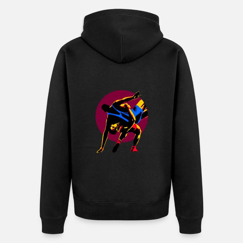 Lutte - Veste à capuche bio Premium Unisexe - noir
