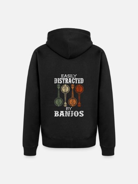 Music Orchestra Celebrations - Unisex Premium Organic Zip Hoodie - black
