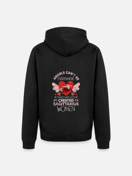 Sagittarius November Star - Unisex Premium Organic Zip Hoodie - black