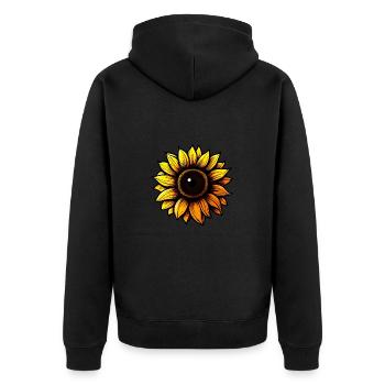 Tournesol - Veste à capuche bio Premium Unisexe - noir - Dos - Nico (187cm)