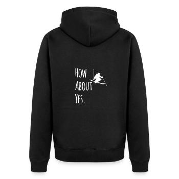 Skieurs - Veste à capuche bio Premium Unisexe - noir - Dos - Nico (187cm)