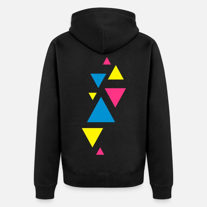 trois formes eckedesign hippie - Veste à capuche bio Premium Unisexe - noir
