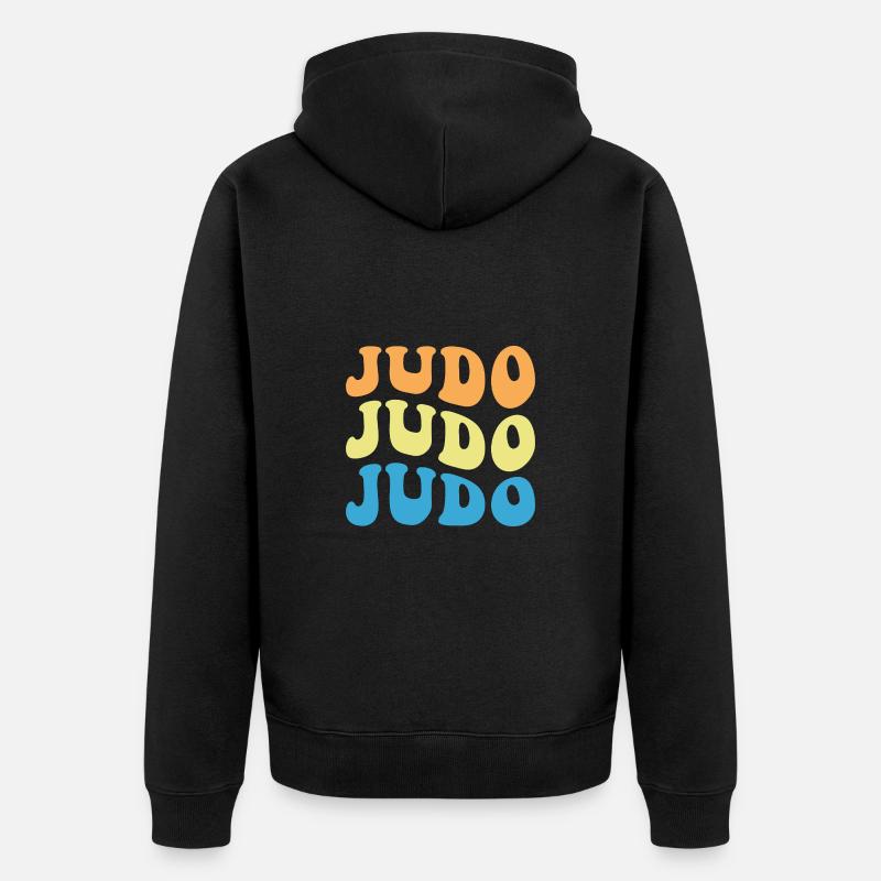 Judo - Veste à capuche bio Premium Unisexe - noir