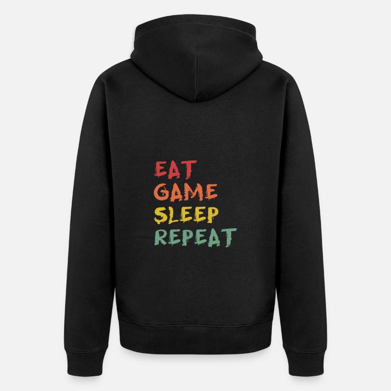 jeu amusants pour joueurs - Veste à capuche bio Premium Unisexe - noir