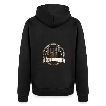 charpentier menuiserie menuiserie profession de menuisier - Veste à capuche bio Premium Unisexe - noir - Dos - Nico (187cm)