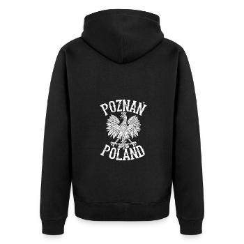 Poland Polish Polska Polski Husaria Cavalry - Unisex Premium Organic Zip Hoodie - black - Back - Nico (187cm)