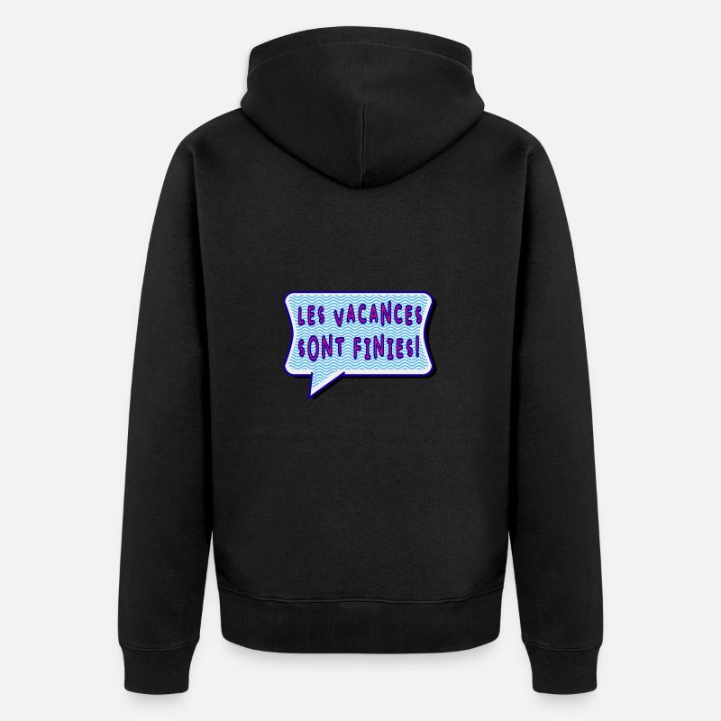 RENTREE. ALPHABET. VIVE LA RENTRÉE - Veste à capuche bio Premium Unisexe - noir