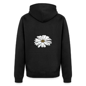 Muttertags Geschenk Mutter Muttertag Geschenkidee  - Unisex Premium Bio Zip Hoodie - Schwarz - Hinten - Nico (187cm)