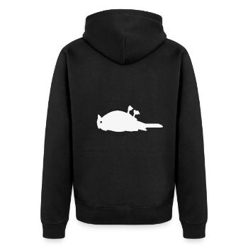 Oiseau sur le dos - Veste à capuche bio Premium Unisexe - noir - Dos - Nico (187cm)