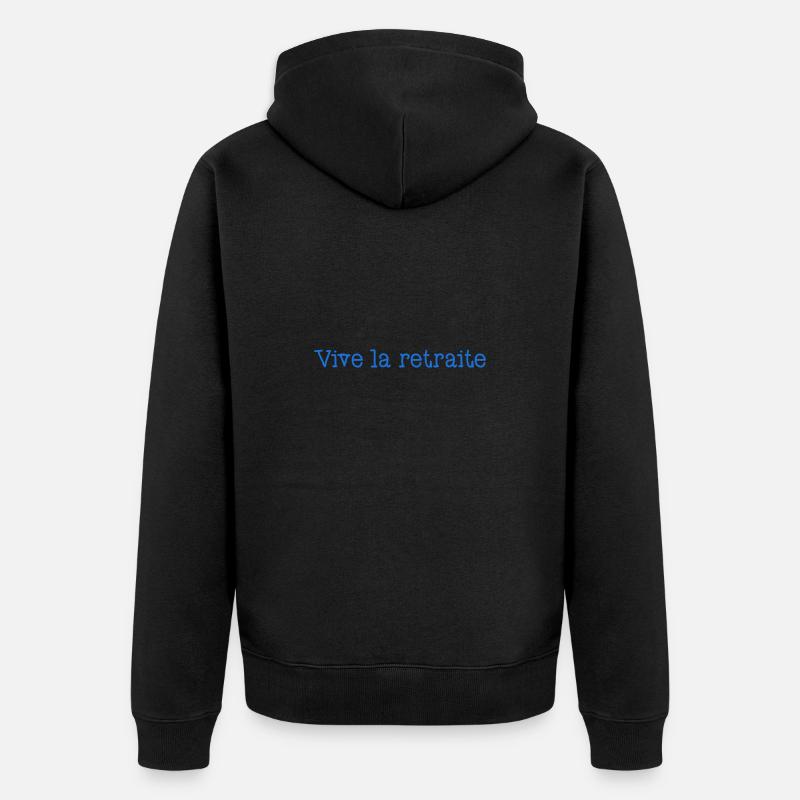 RETRAITE. RETRAITE. RETRAITEE. RETRAITE - Veste à capuche bio Premium Unisexe - noir