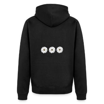 Cadeau pour la fête des mères : Idée de cadeau pour la fête des mères - Veste à capuche bio Premium Unisexe - noir - Dos - Nico (187cm)