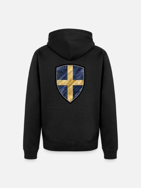 DRAPEAU DRAPEAU DRAPEAU - Veste à capuche bio Premium Unisexe - noir