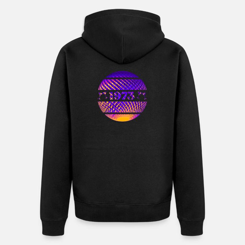 Année de construction: 1973 - Veste à capuche bio Premium Unisexe - noir